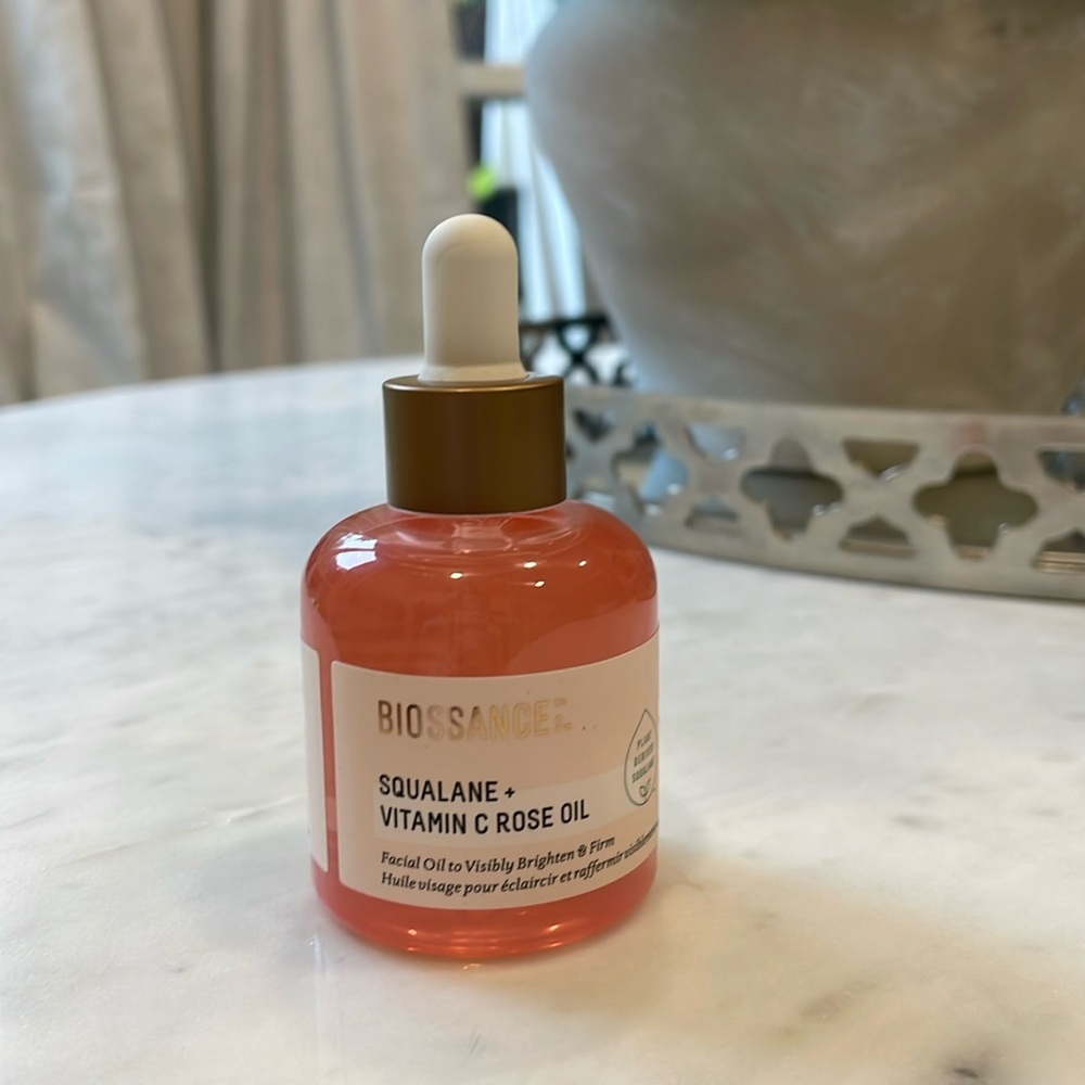 Squalane + Vitamin C Rose Brightening and Firming Face Oil-1 oz NEW unopened